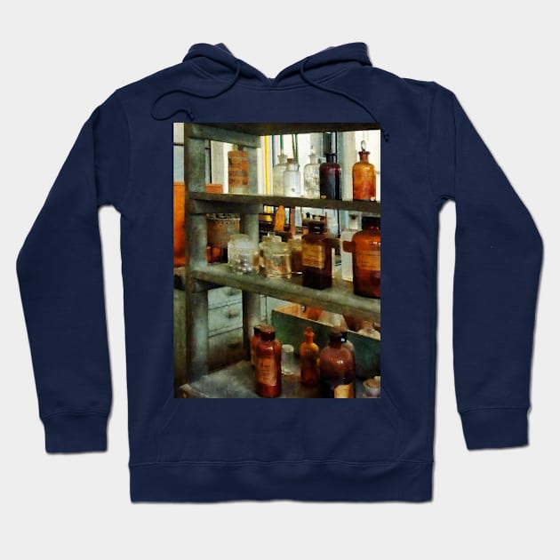 Bottles of Chemicals Tall and Short Hoodie by SusanSavad